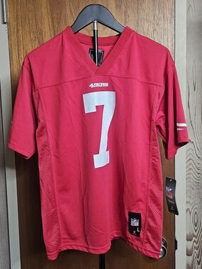 NFL Red San Francisco 49ers #7 Kaepernick Kids Youth Jersey Large NWT